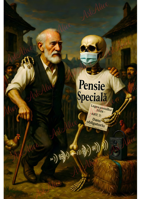 Romania Special Pensions Protest 2026 – Skeleton & Old Man vs System! Romania Special Pensions Protest 2026 – Skeleton & Old Man vs System!